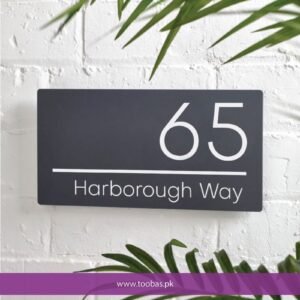Modern House Sign Number Acrylic Floating House Plaque