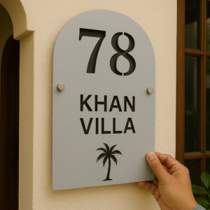 Modern Acrylic House Name Plate