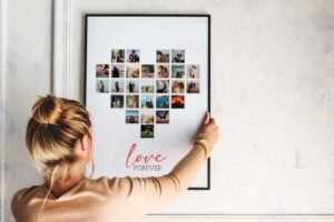 Heart Shape Collage Picture Frame for Room